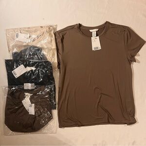 H&M Fitted Tee bundle(5)- sz XL